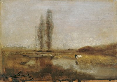 Moorland poblíž Lundenburgu od Emil Jakob Schindler