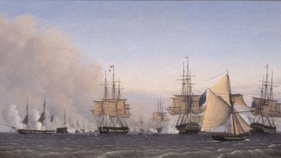 Bitva o Reden dne 2. dubna 1801 od Emil Normann