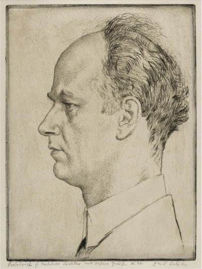 Portrét Wilhelma Furtwänglera 1886-1954, 1928 od Emil Orlik
