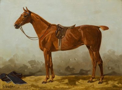 E. Volkers, Gesattelter Fuchs od Emil Volkers