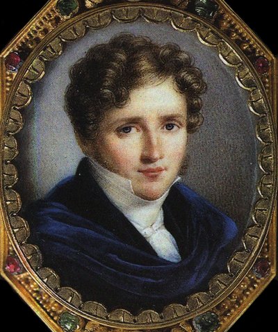 Portrét autora Alfreda de Vigny, litografie Emile Lassalle od Emile (after) Lassalle