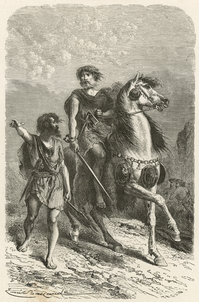 Válečníci v době bronzové od Emile Antoine Bayard