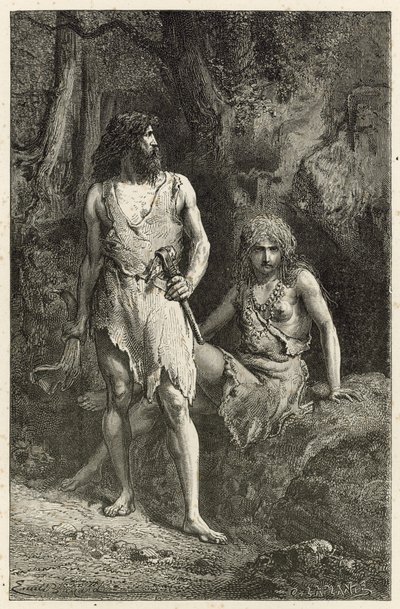 Muž ve věku sobů od Emile Antoine Bayard