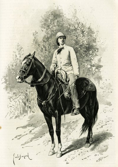 Portrét Jane Dieulafoy (rozená Magre od Emile Antoine Bayard