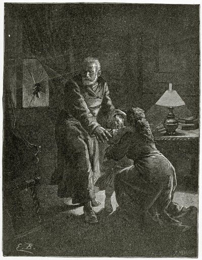 Noční útok na Place des Barricades - ilustrace z Depuis l’exil, 19. století (č. rytina) od Emile Antoine Bayard