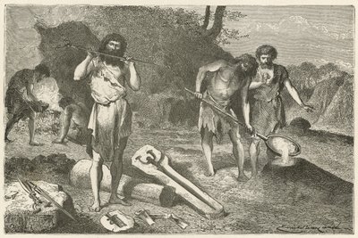Formovací dílna v době bronzové od Emile Antoine Bayard