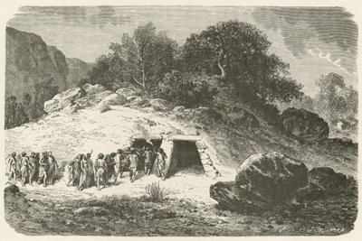 Mohyla v době leštěného kamene od Emile Antoine Bayard