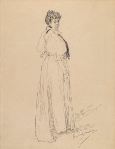 Skica dámy od Emile Auguste Carolus Duran