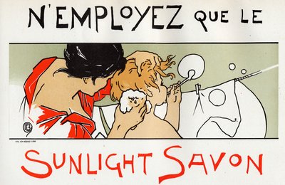 Dítě ve vaně, reklama na mýdlo Sunlight, konec 19. století (plakát) od Émile Berchmans