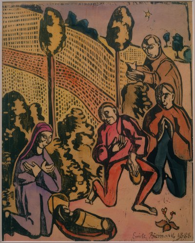 Klanění pastýřů od Emile Bernard