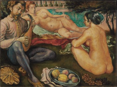 Court of Love, 1890 od Emile Bernard