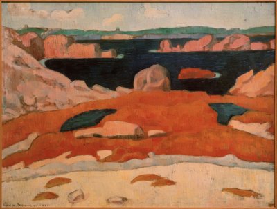 Divoké moře, Saint-Briac od Emile Bernard