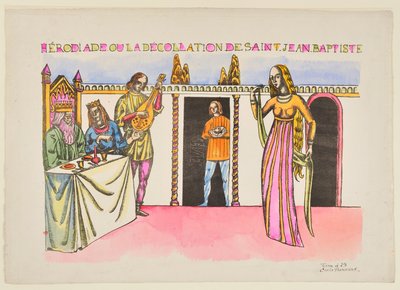Herodias neboli stětí svatého Jana Křtitele od Emile Bernard