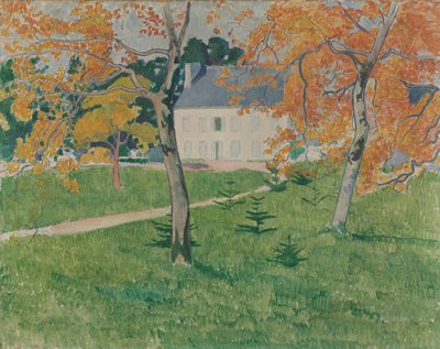 Dům mezi stromy. Pont-Aven, 1888 od Emile Bernard