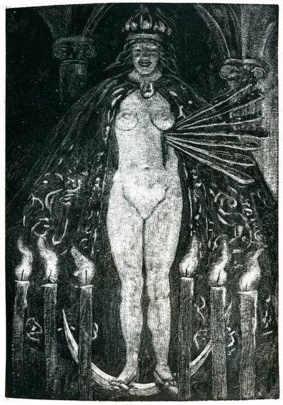Ilustrace k básním od Charlese Baudelaira (1821-67) (rytina) (čb foto) od Emile Bernard