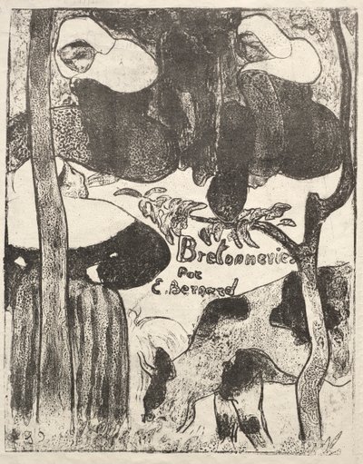 Les Bretonneries: Titulní strana od Emile Bernard
