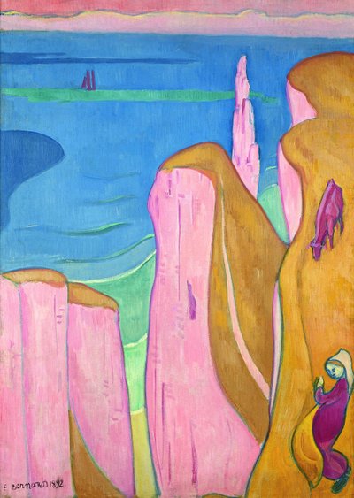 Les Falaises dYport, 1892. od Emile Bernard