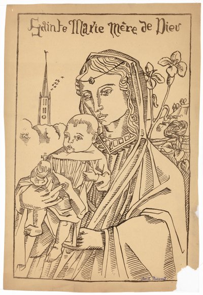 Marie, Matka Boží od Emile Bernard