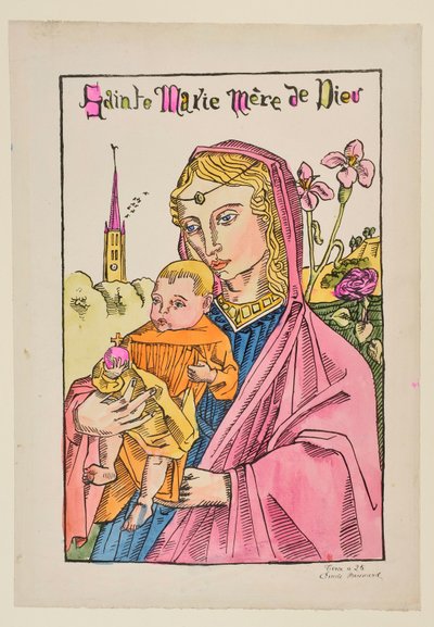 Svatá Marie, Matka Boží, s lilií od Emile Bernard