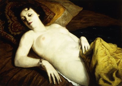 Spící akt s náramkem; Nu Couche au Bracelet, 1930 od Emile Bernard