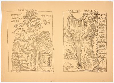 Svatá Cecílie od Emile Bernard