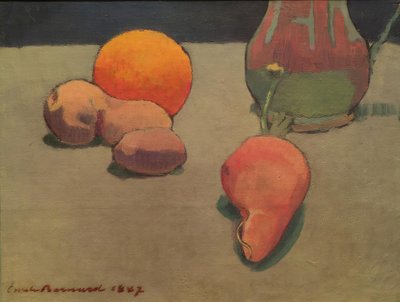 Zátiší s pomerančem od Emile Bernard