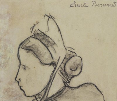Studie bretonské ženy od Emile Bernard