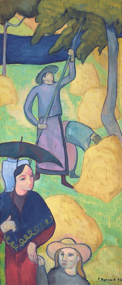 Sklizeň jablek, 1890 od Emile Bernard