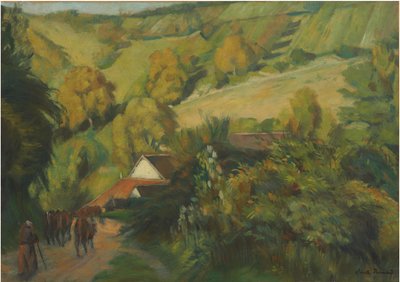 Sestup do Molosmes, 1907 od Emile Bernard