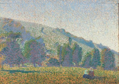 Dvě Bretonky na louce, 1886 od Emile Bernard