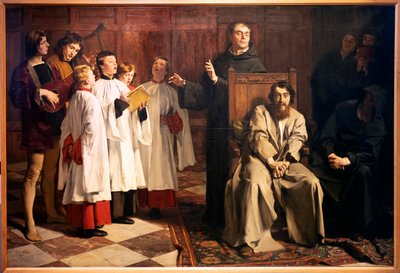 Emile Wauters. Hugo van der Goes v Červeném ambitu. 1872. Olej na plátně. (olej na plátně) od Emile Charles Wauters