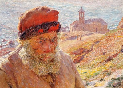 Ampelio, starý rybář z Bordighery od Emile Claus