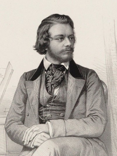 Portrét pianisty a skladatele Theodora Leschetizkyho 1830-1915, cca 1860. od Emile Desmaisons