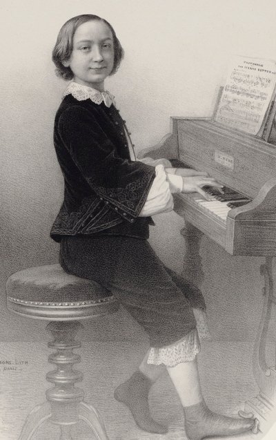 Portrét houslisty a skladatele Henriho Kettena 1848-1883. od Emile Desmaisons