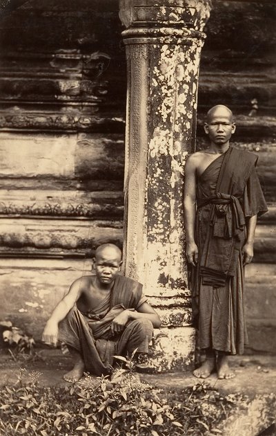 Bonzes of the Great Pagoda, 1866. od Emile Gsell