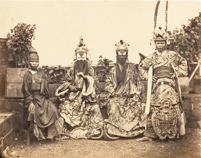 Divadelní kostýmy, Saigon, Cochinchina, 1866. od Emile Gsell