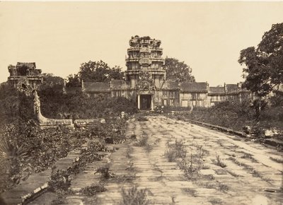 Velká pagoda Západní brána 1. ohrazení, 1866. od Emile Gsell