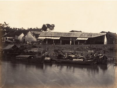 Pohled na čínské město Cholen List č. 2, Saigon, Cochinchina, 1866. od Emile Gsell