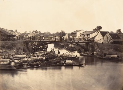 Pohled na čínské město Cholen List č. 2, Saigon, Cochinchina, 1866. od Emile Gsell