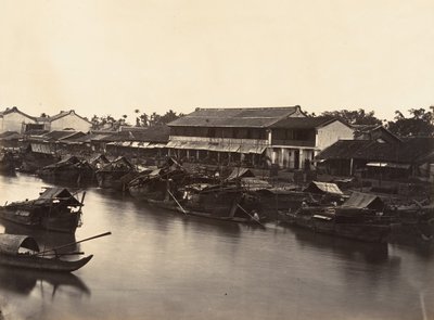 Pohled na čínské město Cholen list č. 3, Saigon, Cochinchina, 1866. od Emile Gsell