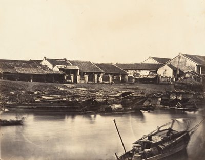 Pohled na čínské město Cholen List č. 4, 1866. od Emile Gsell