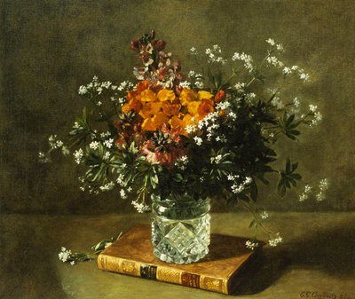 Květinové zátiší, 1872 od Emile Gustave Couder