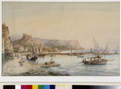 Pohled na přístav Cassis Akvarel od Emila Henryho (1822-1920) Fondation needs de Provence, Marseille od Emile Henry