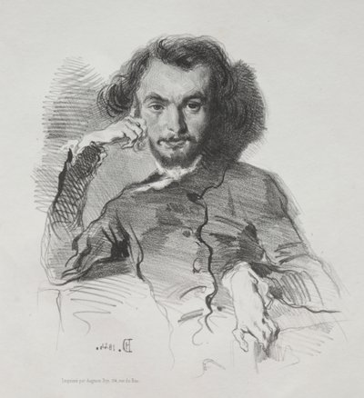 Charles-Pierre Baudelaire, 1844. od Emile Isidore Deroy