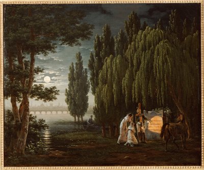 U hrobky plukovníka Monginota od Emile Jean Horace Vernet