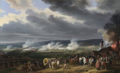 Bitva u Jemappes. 1821 od Emile Jean Horace Vernet