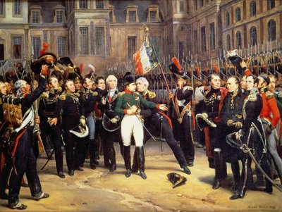 Loučení z Fontainebleau, 20. dubna 1814 od Emile Jean Horace Vernet