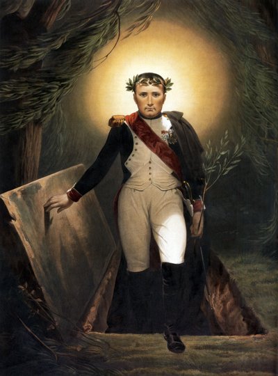 Napoleon opouštějící svou hrobku, kolem roku 1860 od Emile Jean Horace Vernet