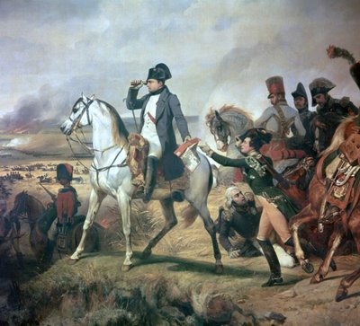 Napoleon v bitvě u Wagramu, 19. století. od Emile Jean Horace Vernet