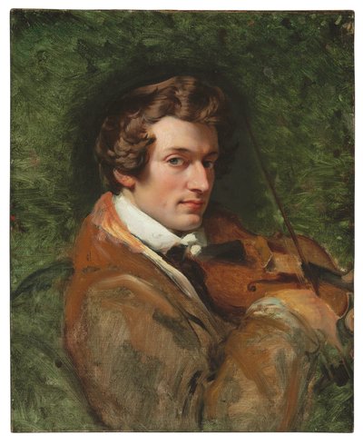 Portrét Charlese Auguste de Bériot od Emile Jean Horace Vernet